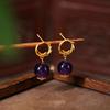 Handmade Amethyst Earrings: Ancient Chinese Style Hanfu Qipao Accessories