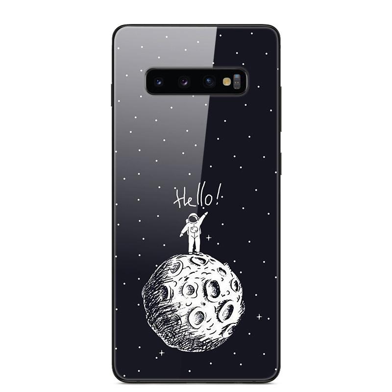 For Samsung S10 Plus Case Tempered Glass Hard Phone Back Cover Coque For Samsung Galaxy S10E S 10 5G S10plus Bumper Cases Capa