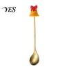 Rust Resistant Flatware Christmas Fork/Spoon, Durable Stainless Steel, with Cute 3D Doll Spoons Decor Utensil, for Festive Home Restaurant Steel Spoon