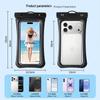 Floating Waterproof Phone Pouch with Touchscreen, IPX8 Certified for Diving, Swimming & Hot Springs