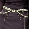 Fashion Y2K Retro Multilayer Pearl Waist Chain Belt & Body Accessories Jewelry For Party Wear F I9M7
