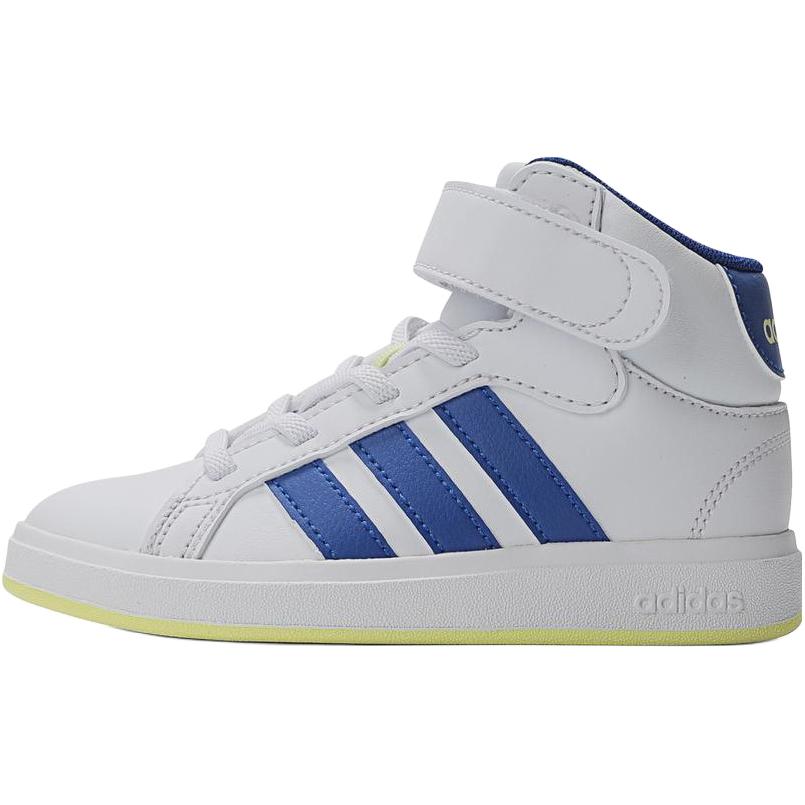 

Adidas GRAND COURT Mid top Kids Skateboarding Shoes White Blue Kids JR2584 30