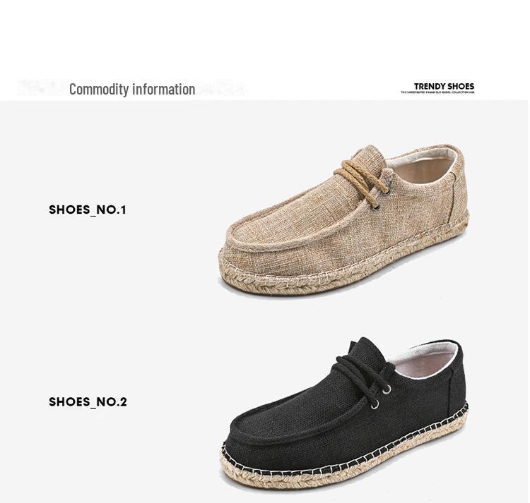 Pánské trendy lněné plátěné ležérní boty - Letní rybářský styl