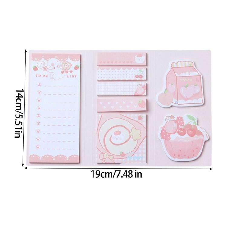 Friendly Paper Adhesive Memoire Pad for Office Business School Students Writing Supplies Colorful Cartoon Stick Note