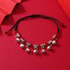 Zodiac red rope woven bell bracelet natal life men's and women's versatile hand rope anklet accessories