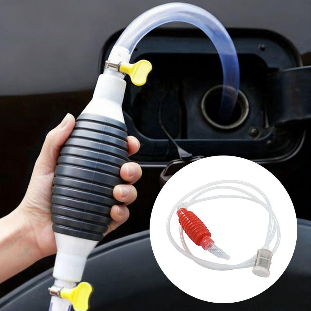 PVC Tube Fuel Tank Suction Pump 2 Meter Gas Siphon Hose Pump Manual Fuel Pump  Car Fuel Transfer