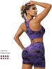 Tie-Dye Yoga Set: Beautiful Back Sports Bra & High-Waist Peach Lift Leggings