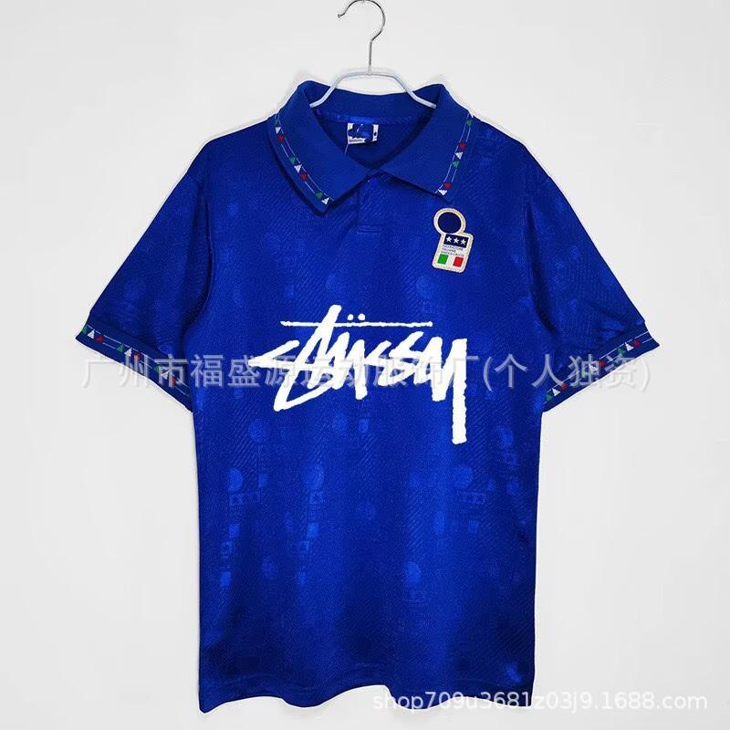 Retro Jersey Brazil Argentina Germany England Portugal Spain Signature Short Sleeved Football