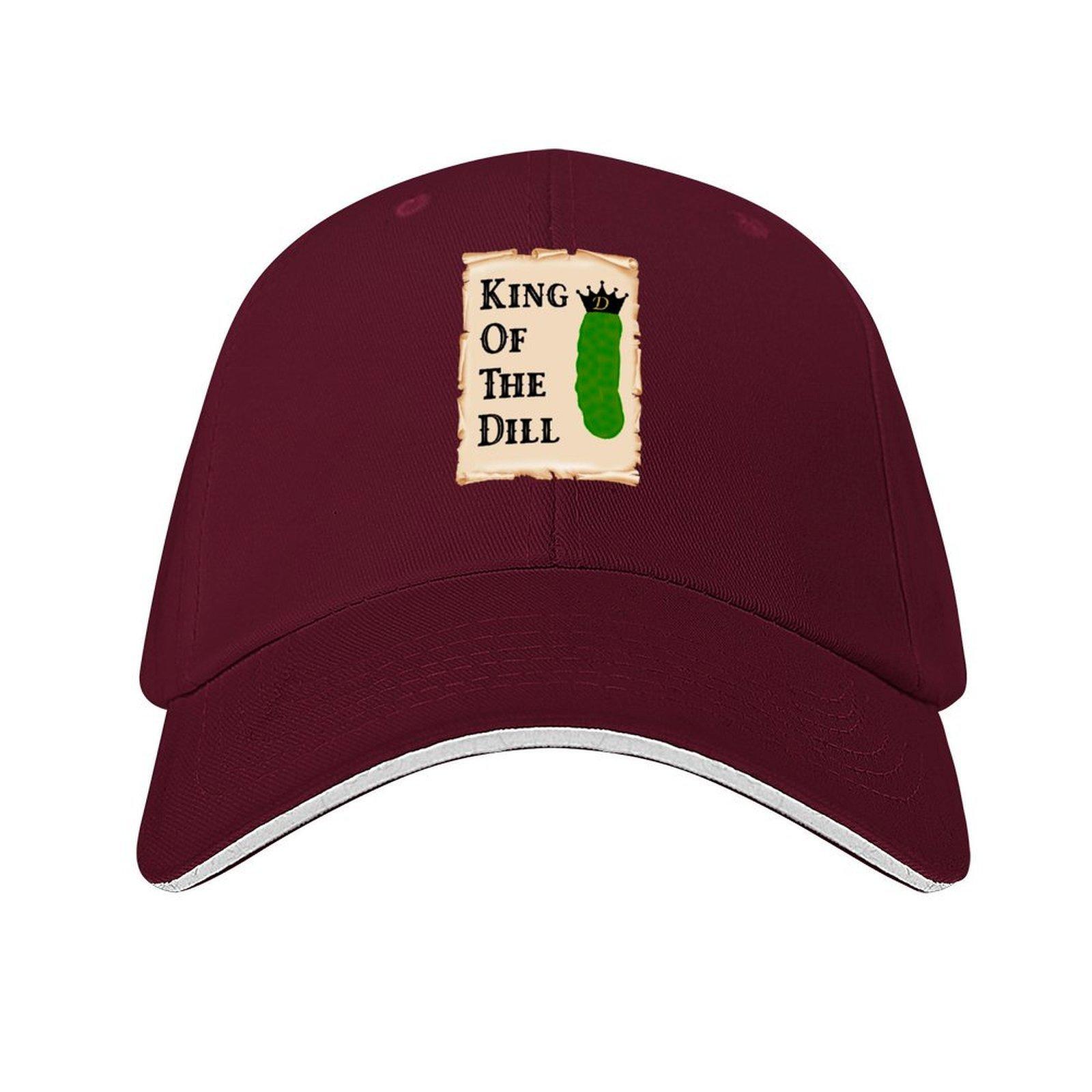 King of The Dill Pickle Lover Baseball Cap Fashion Beach New In The Hat funny hat Sports Cap Baseball Unisex Womens