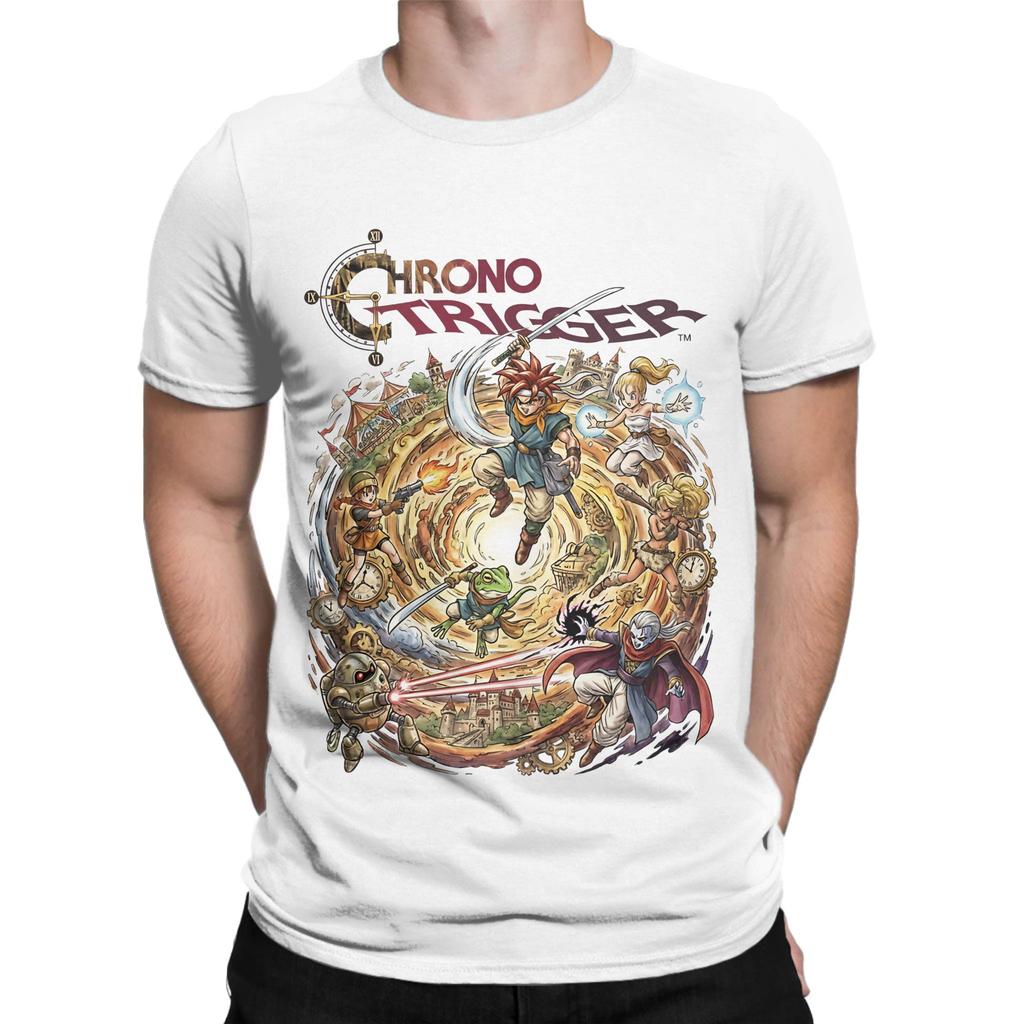 Chrono Trigger SNES Classic RPG Gaming Tribute Funny Graphic 100 Cotton TShirt Chrono Trigger Tops Tees For Unisex
