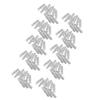 100pcs Archery Arrow Nock Durable Plastic Insert Arrow Nocks Light Weight Arrow Nocks Replacement for Archery Bow Transparent