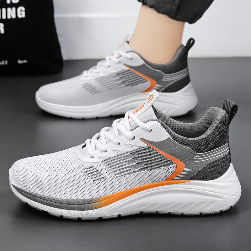 Sports Shoes Men 2023 Autumn New All-match Flying Woven Breathable Sports Casual Shoes Men's Shoes Running Shoes