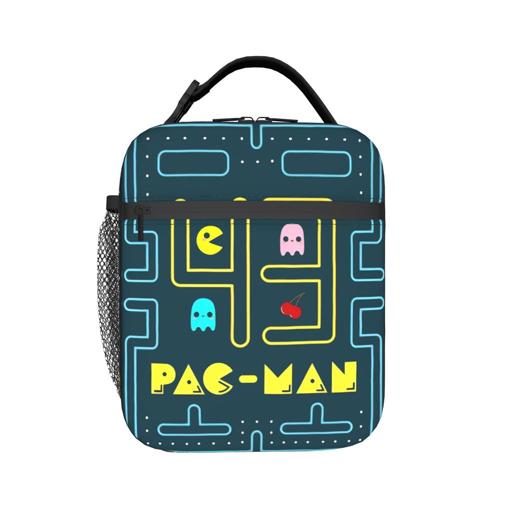 Custom P-Paced Thermal Insulated Lunch Bags Women Men Video Game Resuable Lunch Container for School Multifunction Food Box