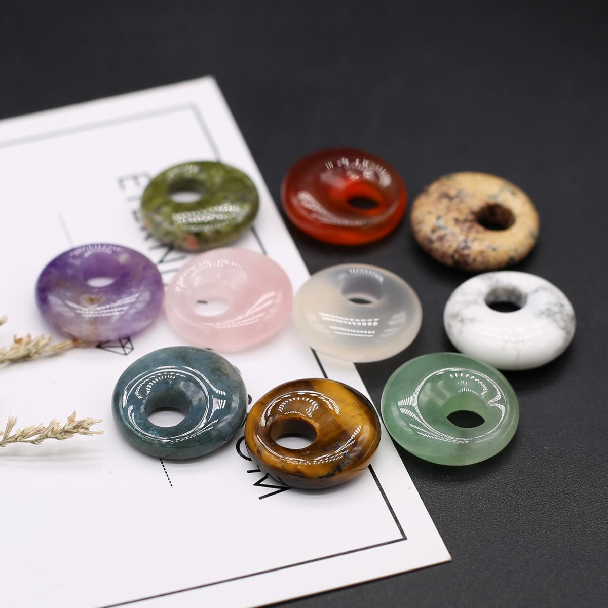 

3 шт. бусины из натурального камня с косыми отверстиями для изготовления ювелирных изделий DIY ожерелье браслет серьги аксессуар 3pcs/18mm