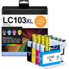 LC401XL Ink Cartridges for Brother Printer High Yield Replacement for Brother LC401 XL Ink Cartridges Work with MFC-J1010DW MFC-J1012DW MFC-J1170DW