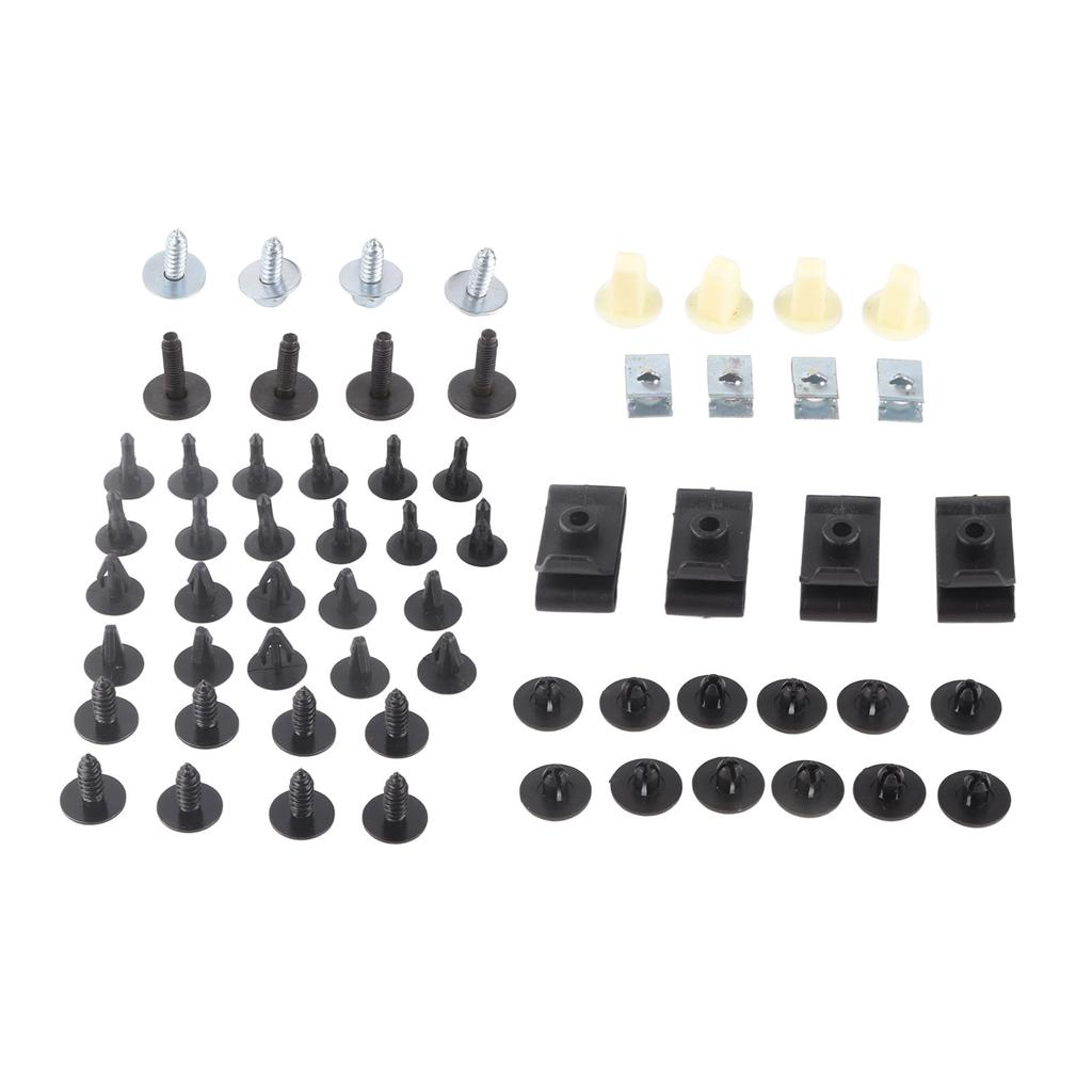 50pcs Engine Under Cover Retainer Clips Underbody Mudguard Door Bumper Panel Fastener Screw for