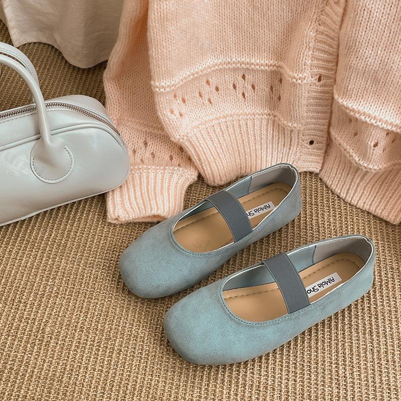 Fashion Lightweight Breathable Retro Ballet Style Flat Sole Shallow Mouth Single Shoes Women's 2025 New Spring Versatile Mary Jane Shoes