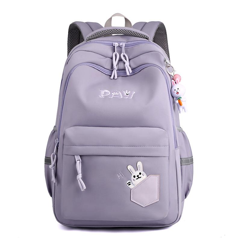 Cute Rabbit Students Backpack Casual Nylon Double Shoulder Bag Travel Bag Junior High School Student Schoolbag mochila book bag