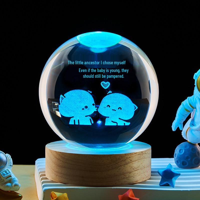 Graduation Crystal Ball Night Light - Creative DIY Souvenir Gift for Classmates