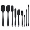 9pcs Set Silicone Spatula Kitchen Bakery Scraper Cake Cream Baking Accessories