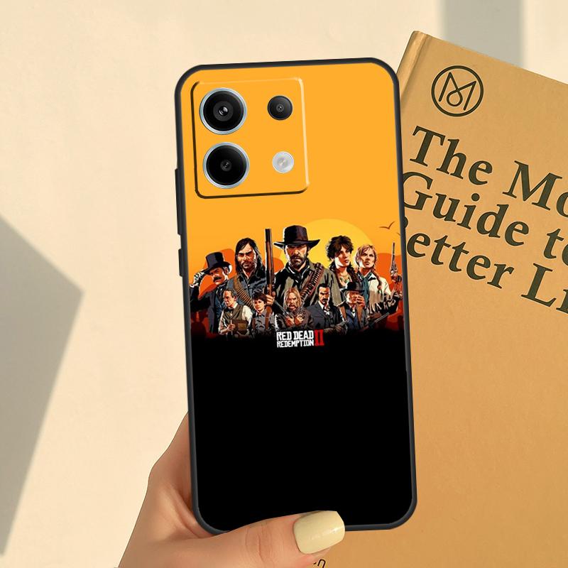 Red Dead Redemption 2 Cover For Xiaomi Redmi Note 11 10 12 13 14 15 Pro Plus Case For Redmi 15C 10C 13C 12C 14C 15