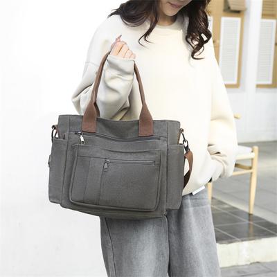 Borsa a tracolla singola, grande capacità, borsa sportiva leggera da donna, per il tempo libero, per coppie, multitasche