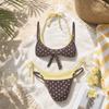 Deep V Ladies' Swimwear Low Waist Women Swimsuits New Halter Bikini Set  Vacation