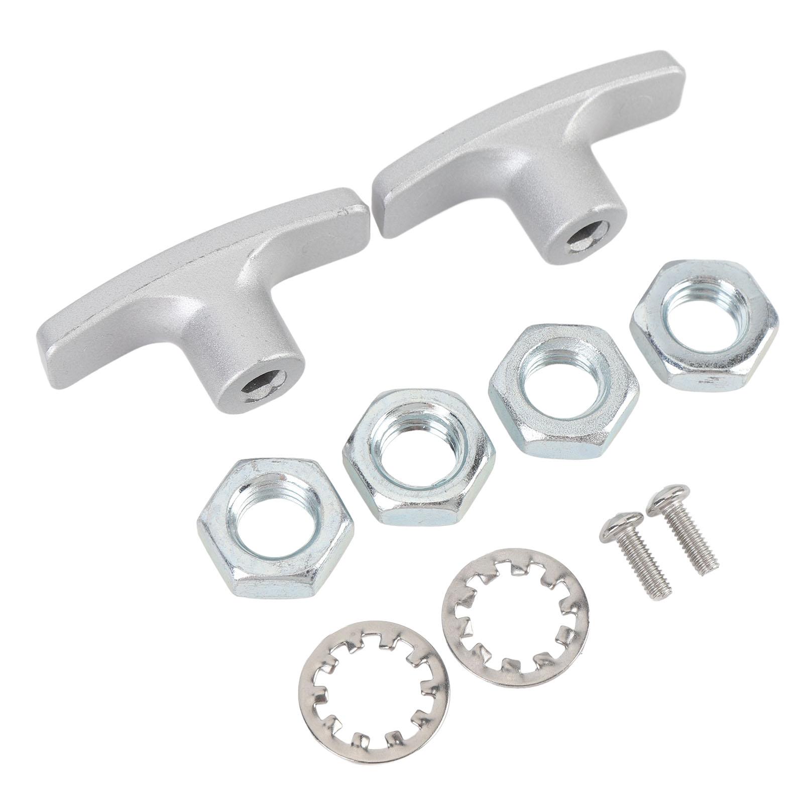 2PCS Gray RV Waste Valve Handle Replacement for RV Waste Valve Extension Rod RV Sewer Valve Handle Set with Nuts Screws