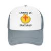 Buen Camino de Santiago Compostela Peregrino Sun Hats FeUnisex Unisex Mesh Trucker Hat Sunscreen Outdoor Gym Baseball Cap Gift