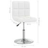 VidaXL Chaise de Salle à Manger Siège à Dîner Chaise Pivotante de Repas Siège de Cuisine Meuble de Cuisine Hauteur Réglable 3087438