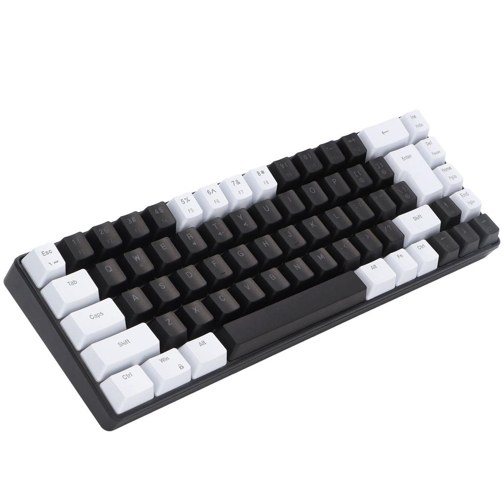 Membrane Gaming Keyboard 68 Keys RGB Backlit Ergonomic USB Interface Computer Keyboard for System Family
