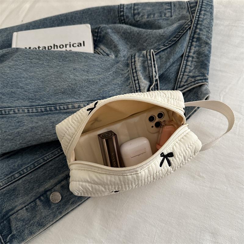 Herbst 2025 neue einfache und schöne Nischendesign leichte kleine quadratische Tasche Clutch einfache lässige Kosmetiktasche