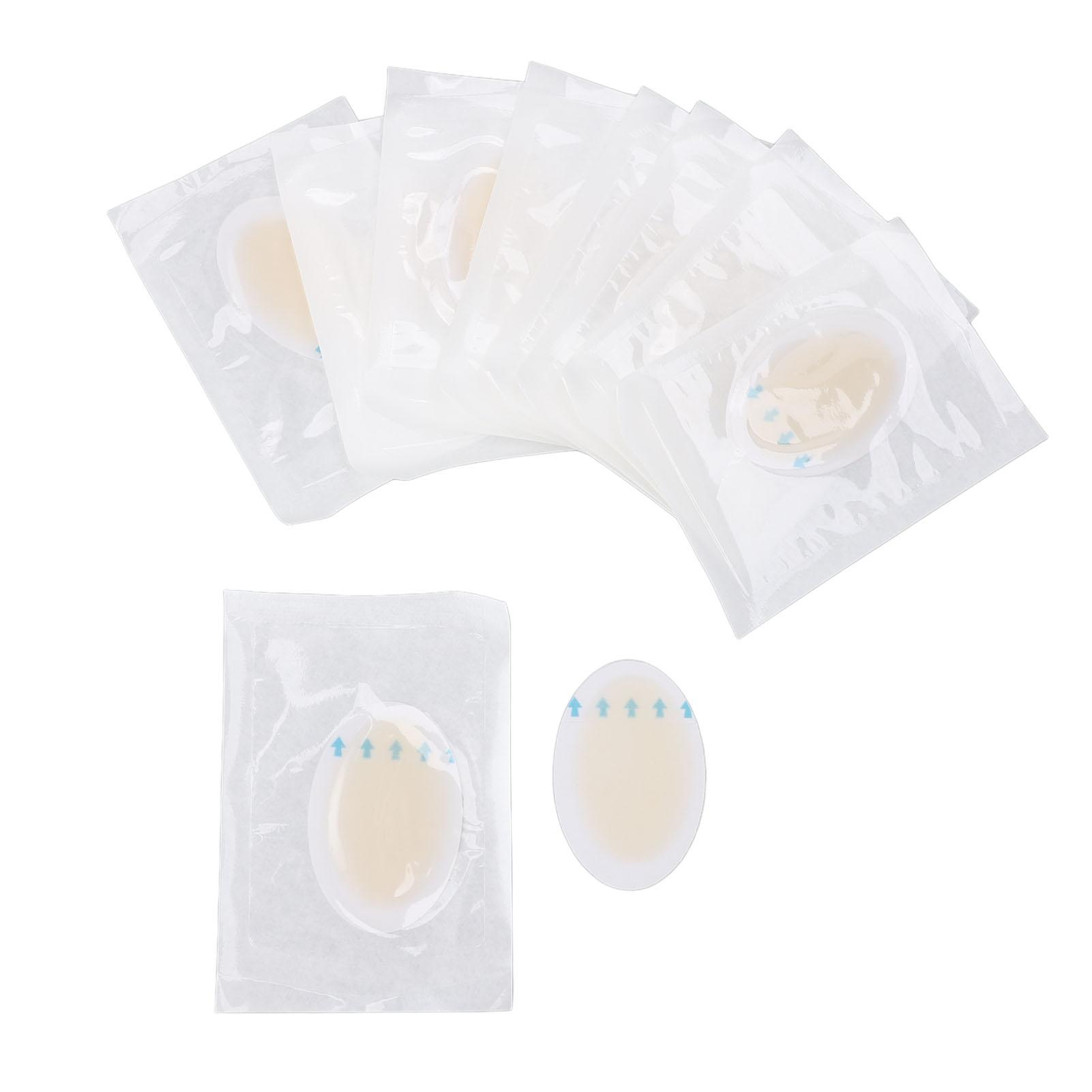 

20 шт. 37x55 мм Гелевый пластырь от волдырей Клейкий пластырь для предотвращения волдырей Восстанавливающая повязка Подушечки от волдырей для ног