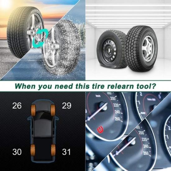 TPMS Sensor Tool, TPMS Relearn Tool for Auto TPMS Reset Sensor Programming Train