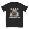 Streetwear T Shirts Summer Rage Consumes Me Cat Leisure T Shirts Cotton Tshirt for Unisex Women Y2K Retro Cheap Print Short Sleeve
