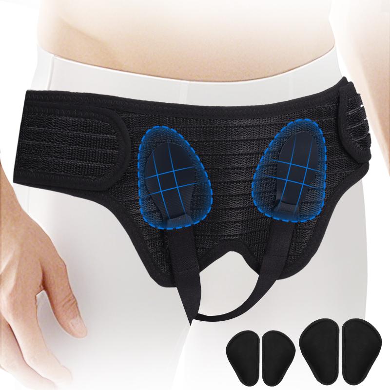 

Lefeke Hernia Belt Bilateral Double Inguinal Adjustable Men Women Hernia Support Truss With 2 Removable Compression Pads L