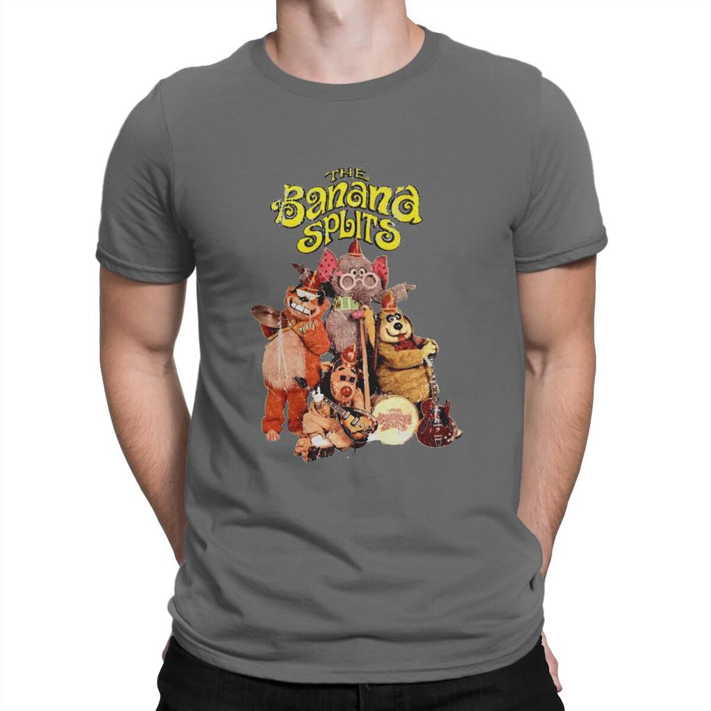 Drooper Distressed Men TShirt The Banana Splits Cartoons O Neck Short Sleeve Fabric T Shirt Humor High Quality Birthday Gifts