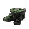 Turtle Basking Platform Resin Hide Cave Reptiles Decors Mini Island for Tanks Turtle Basking&Floating Platform