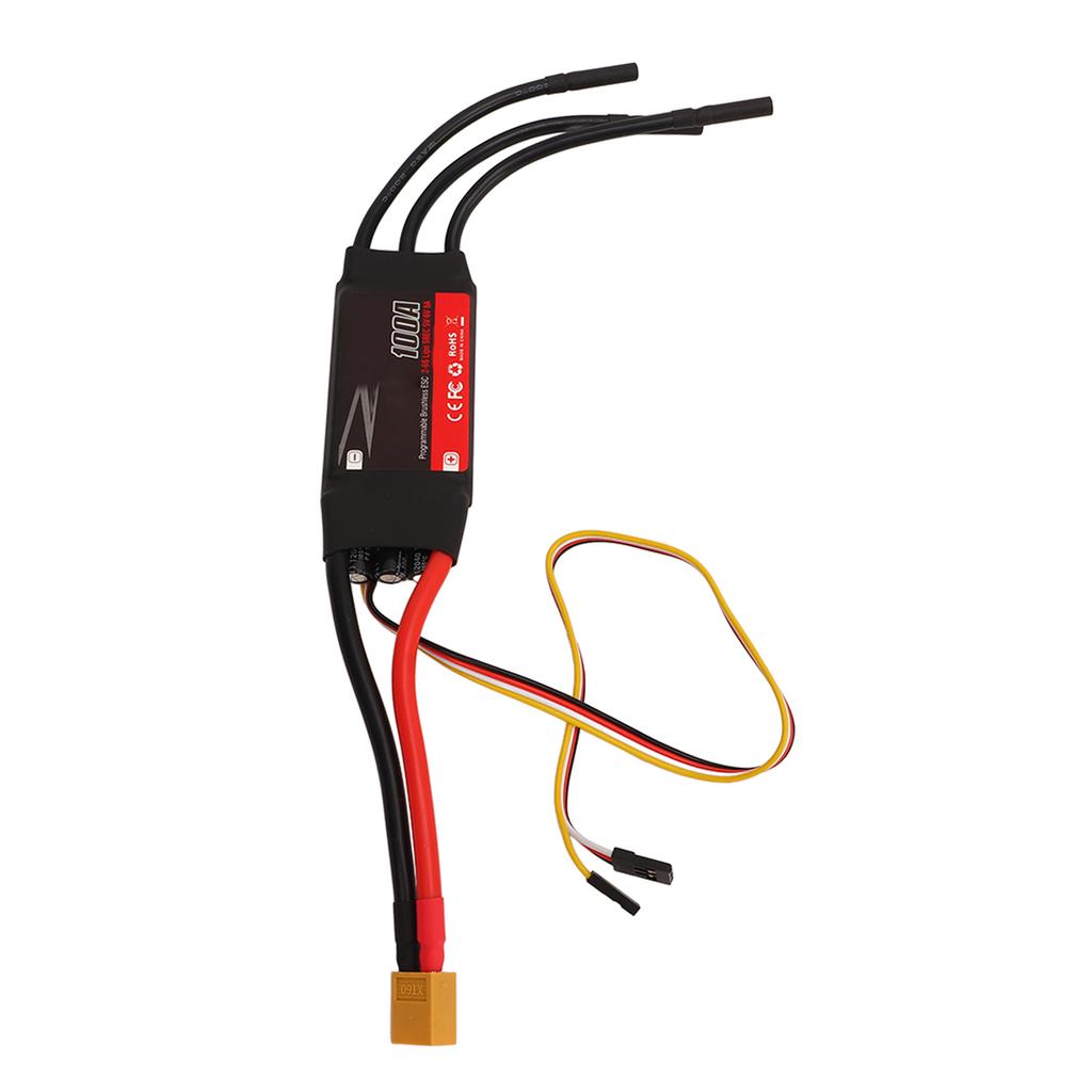100A RC Electric Speed Controller Brushless Motor ESC Replacement Part for DIY RC Aircraft Fixed Wing Drone