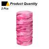 uxcell Summer Neck Sun Protection Face Fishing Neck Unisex Cooling and Breathable Bandana for Outdoor Camouflage Pink 2-Pack Gaiter, Mask, Warmer,