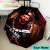 Custom Name Me-ssi football Umbrella, Foldable Umbrella Suitable for Outdoor Shopping Travel Sports, Exquisite Gift for Family