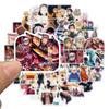 50 Pictures of Demon Slayer: The Latest Flower Street Stickers Personalized Decorative Suitcase Notebook Guitar Waterproof Removable Stickers