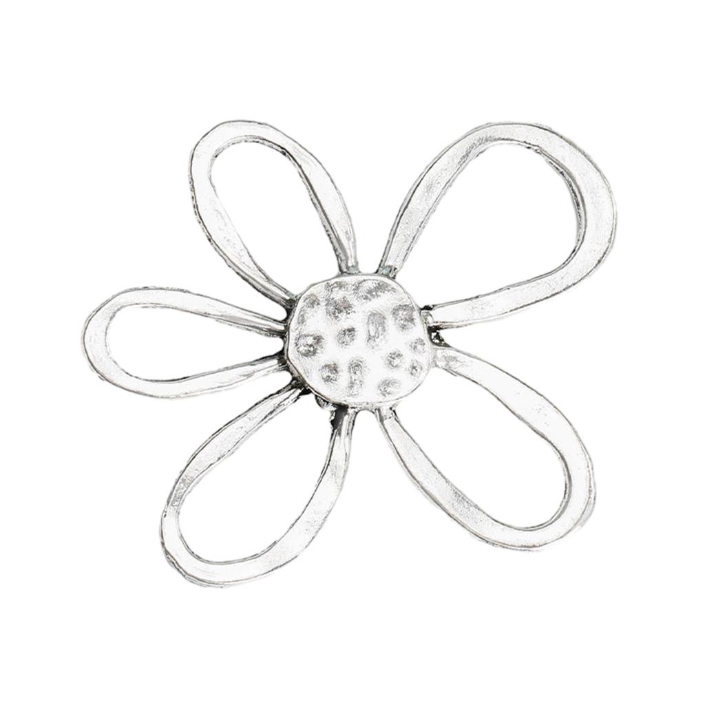 Fashion Hollow Flower Pendant Jewelry Making Irregular Flower Bead Earring Dangle Pendant 3D Flower Charm Party Favor