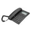 LCD Display Semi Hands Free Corded Phone with Speakerphone 3‑group Alarms Desktop Corded Telephone