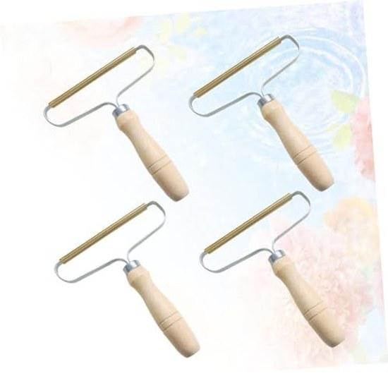 Generic Lint Remover Manual Hair Removal Tool Wooden Handle Suitable Clothing Furniture Car Interior No Residue Easy Pet