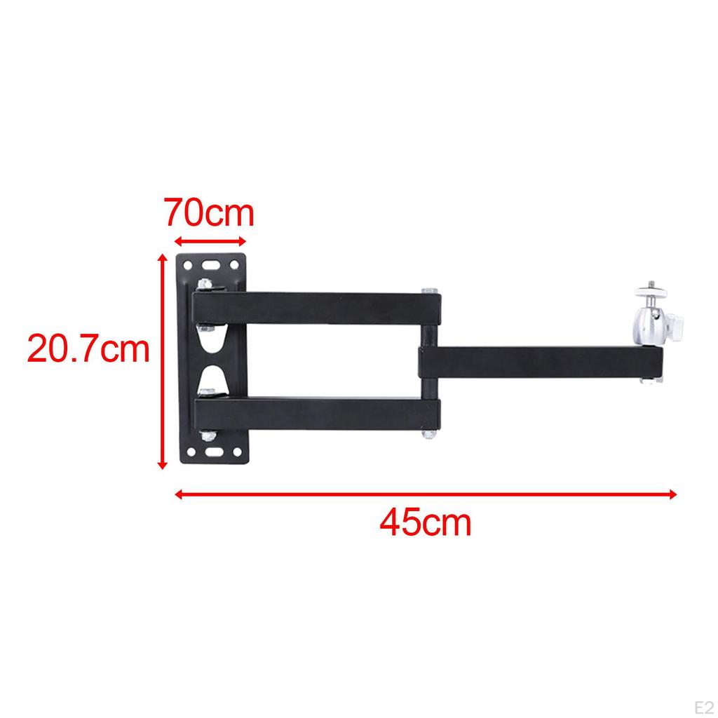 Compact Adjustable Projector Wall Mount Stand 360° Rotation for Home Theater