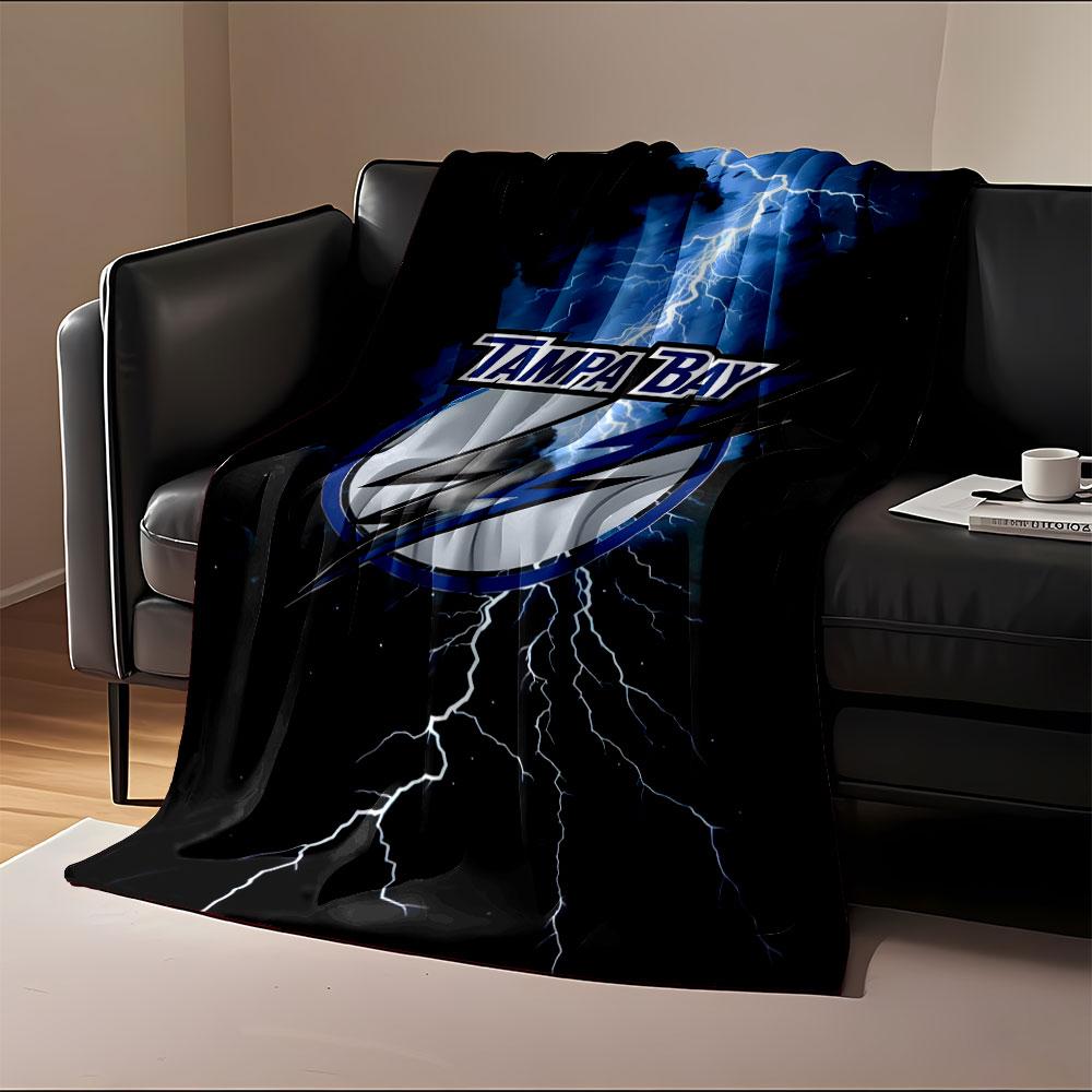 Tampa Bay Lightning Logo Print Blanket Soft and Cozy Perfect for the Living Room Bed Sofa or a Nap,gift