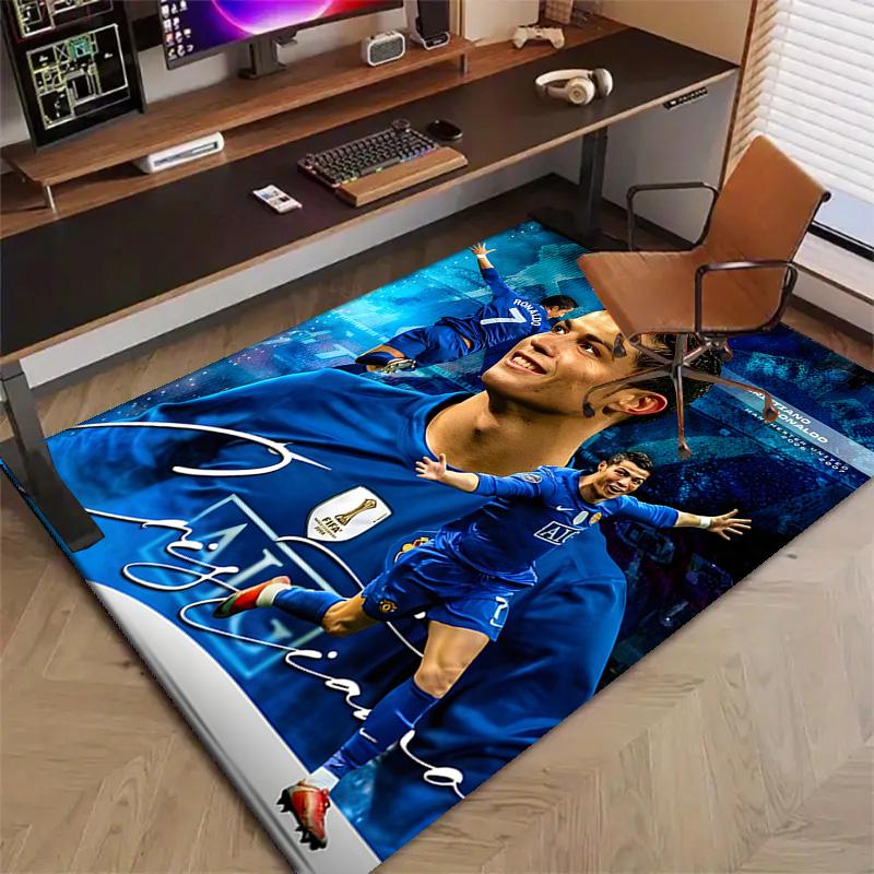 1pc Number 7 Soccer Design Printed Area Rug Carpet for Bedroom Living Room Home Decor Rugs Mat Non Slip Mat Rug for Bedside