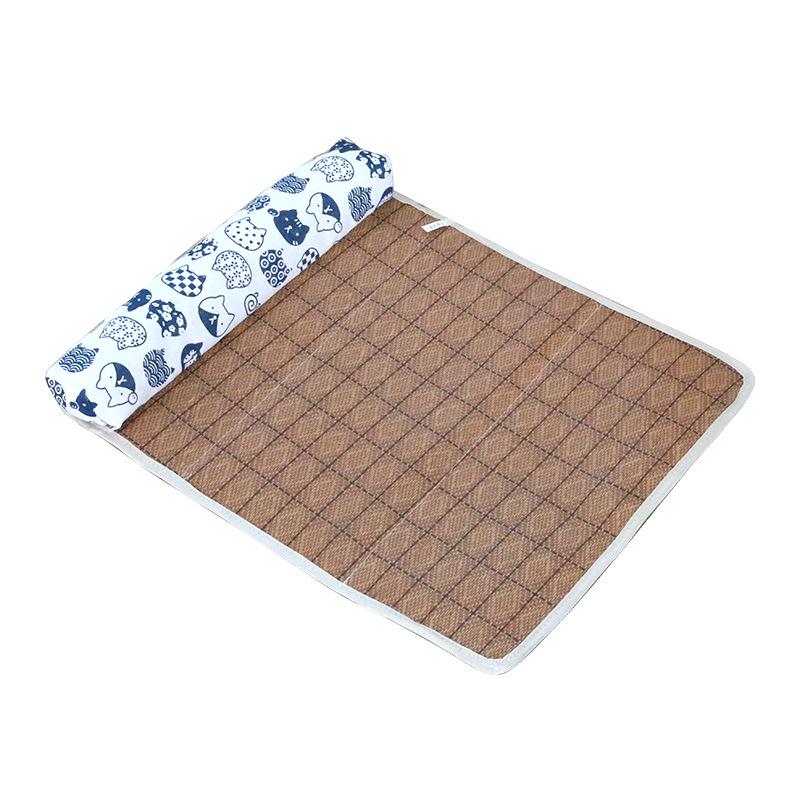 Pet Summer Cool Mat Nest Cushion - Rattan Woven Mat for Dogs & Cats