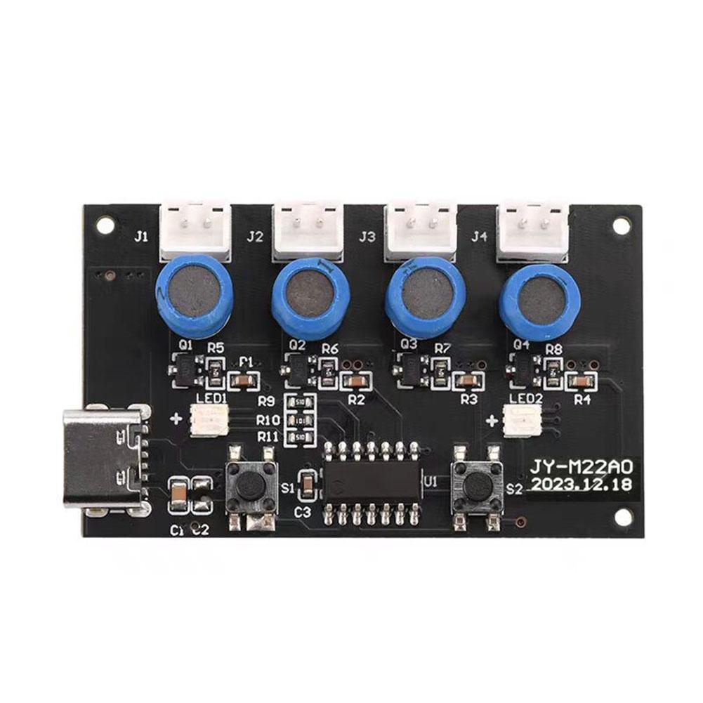 1pcs Four Spray Humidifier Module DC 5V Humidifier Control Board Four Way Spray Atomization Drive Board For Plant Moisturizing